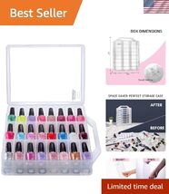 Nail Polish Organizer, Clear Universal Nail Polish Holder for 48 Bottles... - $46.56