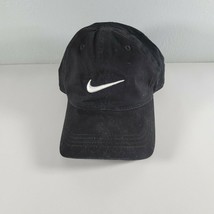 Nike Toddler Hat Kids 4-7 Youth Black and White Strapback Cap Strap Embr... - $10.98