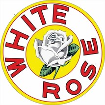 White Rose 28&quot; Round Gasoline Advertising Metal Sign - $97.02