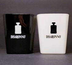 2-Disaronno Black &amp; White Logo Square Drinking Glasses - $18.87