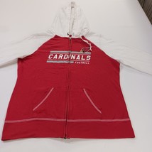 Arizona Cardinals NFL Team Apparel Womens L Red/White Full Zip Sweatshirt Hoodie image 13