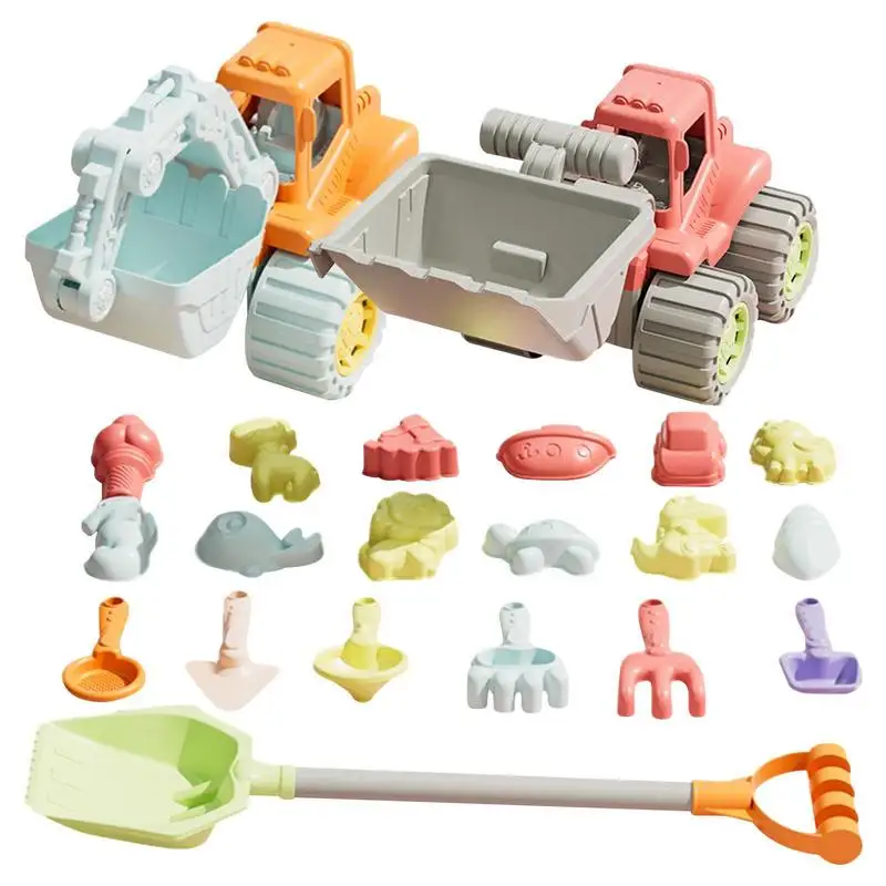 Beach Sand Toys 20pcs Beach Toys For Kid Toddler Sand Excavator And Shovels Set - £29.40 GBP+