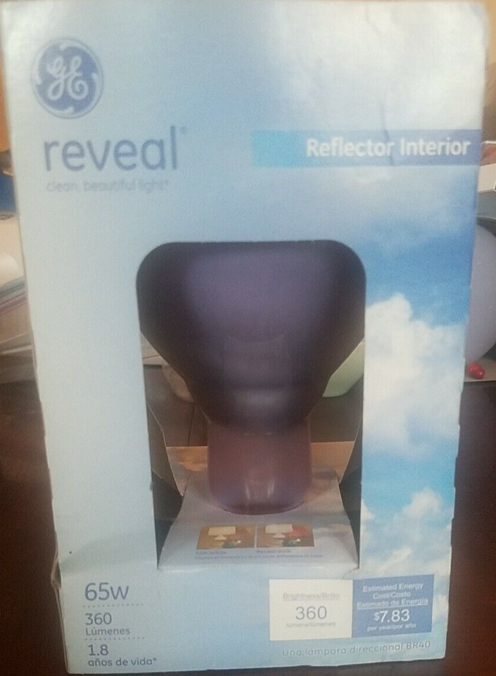 GE Reveal 65 W Indoor Floodlight Reflector Interior-Brand New-SHIPS N 24 HOURS