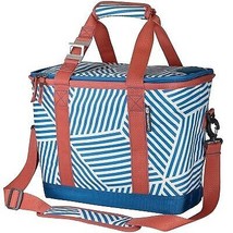 CleverMade Eco Tahoe Soft Sided Collapsible 21qt Cooler - Blue Stripe - $36.99