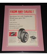 1959 Goodyear Tires Captive Air 11x14 Framed ORIGINAL Vintage Advertisement - $49.49