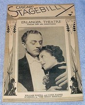 Chicago Stagebill Erlanger Theatre The Great Ziegfeld William Powel - £10.19 GBP