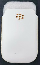 White Leather Pouch Sleeve Fits Blackberry 8520 8530 8500 Curve 3G 9300 ... - £4.63 GBP