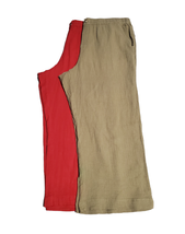 Wonderly Pants Womens 3X Boho Lagenlook All Cotton Gauze Pants PocketsSet - $49.99