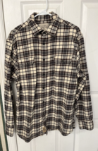 Jachs Mens Brawny Flannel Shirt Long Sleeve Cotton Size Large - $15.78