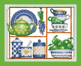 Stamped Pre-printed Cross Stitch Kit, DIY gifts, Embroidery Kit, Beatifu... - $11.99