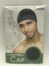 THE CHALLENGER PRO FOOTBALL CAP  CH-117BK STRETCH SPANDEX CAP W STOCKING... - £1.83 GBP