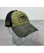 Nashville Predators Hat Cap Snap Back Camp Green Military Appreciation I... - $29.69