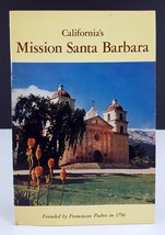 California&#39;s Mission Santa Barbara 24 Page Tourist Guide Booklet 1950s - $5.94