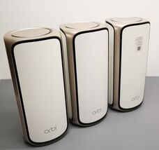 NETGEAR WiFi 7Orbi 970 BE27000 Quad-Band Mesh (3-pack) - White image 2
