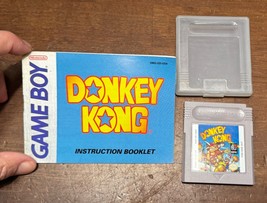 Donkey Kong (Nintendo Gameboy, 1994)  Cartridge manual &amp; plastic case - $35.00