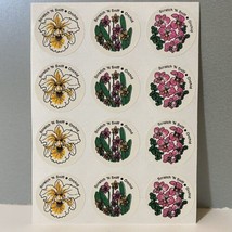 Vintage CTP Scratch ‘N Sniff Orchid Flower Stickers - £31.46 GBP