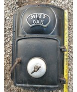 Vintage Cast Iron  wood parlor heater mity oak 119 front feed door. - £78.74 GBP