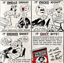 Sir Walter Raleigh Pipe Tobacco 1952 Advertisement Smoking Uncle Walter ... - $24.99