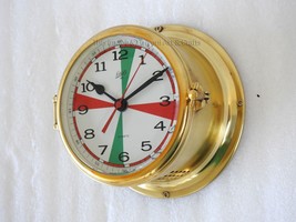 vintage Schatz Royal Mariner Horloge Murale Nautique Laiton Navire Escla... - £154.83 GBP