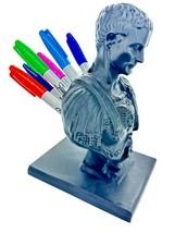 Wellshez Julius Caesar Ides of March Large Pen and Pencil Holder Big Scu... - $18.99