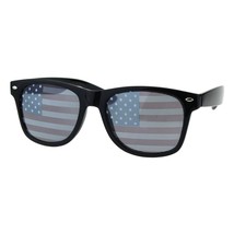 USA American Flag Lens Sunglasses Classic Square Frame UV 400 - £12.46 GBP+