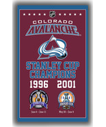 Colorado Avalanche Hockey Stanley Cup Champions Flag 90x150cm 3x5ft Best... - £11.76 GBP