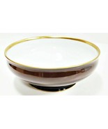 Haviland Limoges Laque De Chine Gold Rim - Chocolat Salad Serving Bowl, ... - $2,525.28 MXN