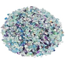 Fluorite Tumbled Chips Stone Crushed Crystal Quartz Pieces Irregular Sha... - £29.09 GBP