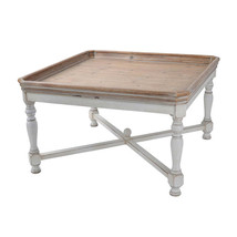 Alcott Square Coffee Table, French Country Tray Design, 33x33x19&#39; - $419.11 CAD