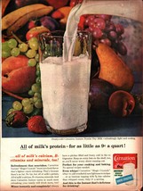 1963 Carnation Instant Dry Milk vintage print ad 60&#39;s advertisement C6 - $25.05