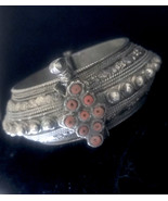 Silver Yemenite bracelet, handmade tribal bracelet, wide silver bracelet... - £199.37 GBP