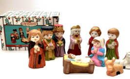 Nativity Set Figurines  10-pc Children World Bazzars Holiday Collection 3 in - £11.78 GBP