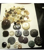 packet of vintage  clothing buttons {various styles/shapes/&amp; sizes} - £9.53 GBP