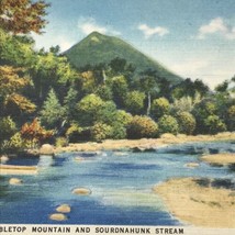 Maine Doubletop Mountain Sourdnahunk  Stream Vintage Postcard United States - £9.79 GBP