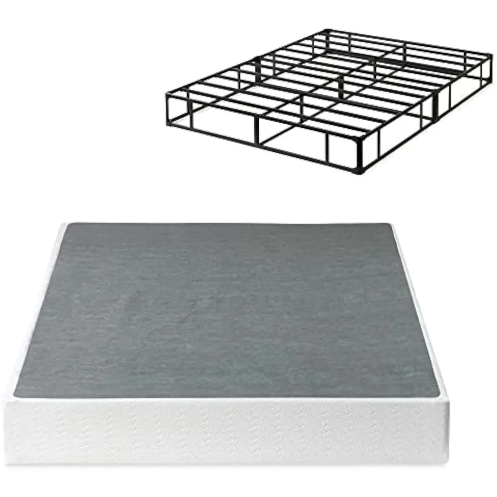 Art box spring with quick assembly mattress foundation strong metal frame easy assembly thumb200