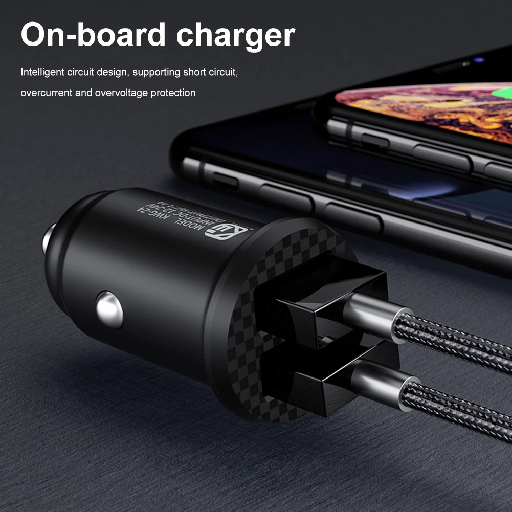 Car Charger Adapter, Dual USB Port 3.1A, Safe Charging, Compact Size, Universa - £11.98 GBP