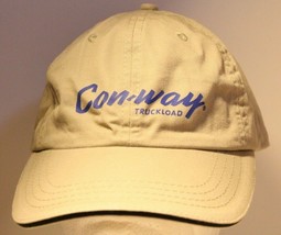 Con-way Truckload baseball Hat Cap Strapback Beige Trucking Transportati... - $4.94