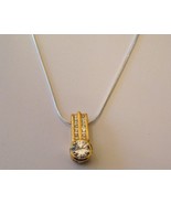 Zirconia Pendant,  925 Silver Chain 18&quot; Costume Jewelry - $11.67