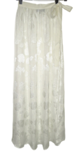 LULUS Take the Caicos White Shell Print Cover-Up Tie Waist Maxi Skirt ON... - $29.99