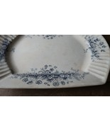 Antique W&amp;T Adams Parisian Granite Princess Floral Platter Tray 16.75&quot; x... - £70.60 GBP