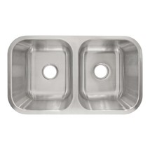 Undermount Stainless Steel Double Basin Kitchen Sink 31 1/2 &quot; x 18 1/8&quot; ... - $1,159.03 MXN