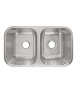 Undermount Stainless Steel Double Basin Kitchen Sink 31 1/2 " x 18 1/8" x 9" - $63.36