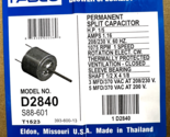 Fasco D2840 Motor, 1075 RPM, Air Conditioner Condenser Fan Motor  NEW &amp; ... - $108.89