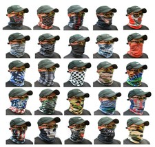 Neck Gaiter Mask Face Shield Mask Sleeve Hat covering Balaclava Face Ski Gator - £4.67 GBP