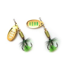 W.P.E KOMODO Spinner Lure 2pcs 7.5g/12.5g/16.5g Full  B Fishing Lure Hard Bait S - £38.36 GBP