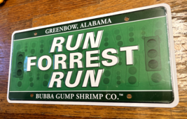 “Run Forrest Run”  Bubba Gump Shrimp Co License Plate New NOS Greenbow - £10.82 GBP