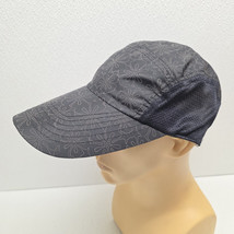 Illuminite Running Hat Cap Mesh Long Brim 5 Panel Hat Black Floral Pattern - $476.68 MXN