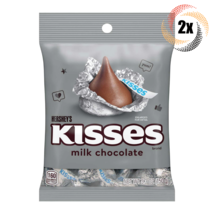 2x Bags Hershey's Kisses Milk Chocolate Candy Peg Bags | 5.3oz | Fast Shipping - £14.27 GBP
