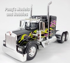 Kenworth W900 Custom Truck Cab 1/32 Scale Diecast Model - BLACK - £27.82 GBP