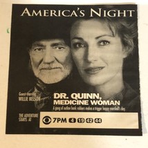 Dr Quinn Medicine Woman Tv Guide Print Ad Willie Nelson Jane Seymour TPA15 - £4.67 GBP